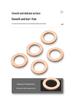 100pcs Red Copper Oil Seal Washer Set - Boxed Mechanical Flat Washers