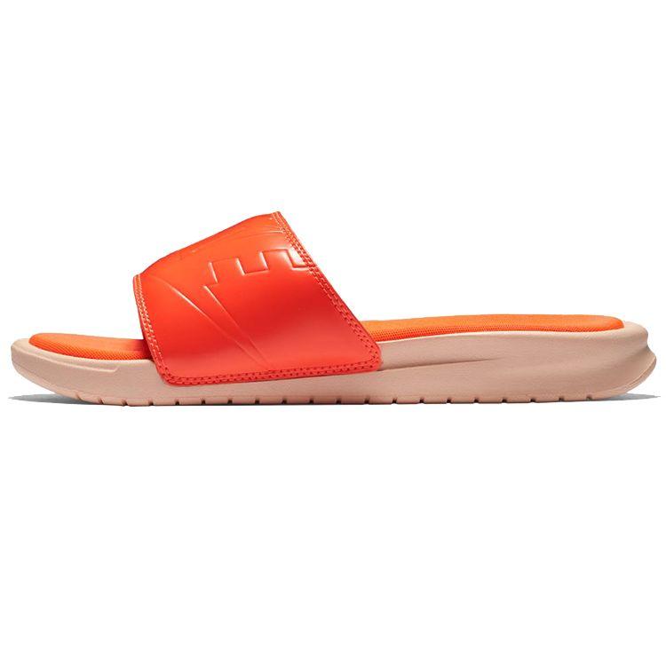

Женские сандалии Nike Benassi JDI Ultra SE оранжево-малинового оттенка AO2408-801