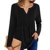Women's Fashion Casual Long Sleeve Solid Color T-Shirt Top
