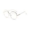 19518 Rahmen Metall Großer Rahmen Rund Flachspiegel Damen Große Gesichtsabdeckung Fleisch Retro Dünner Rahmen Brille Herren