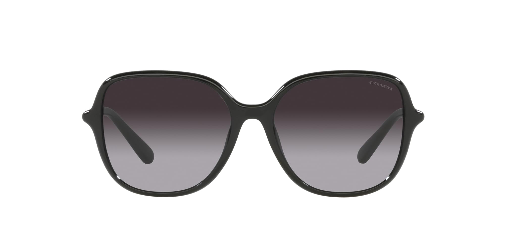 

Coach HC8344U Blue Light Gray Gradient 55 Sunglasses, Black/Dark Lens,