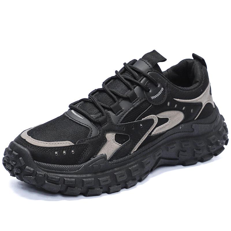 Men’s Breathable Mesh Work Shoes: Spring/Autumn Anti-Slip, Wear-Resistant Construction Sneakers.