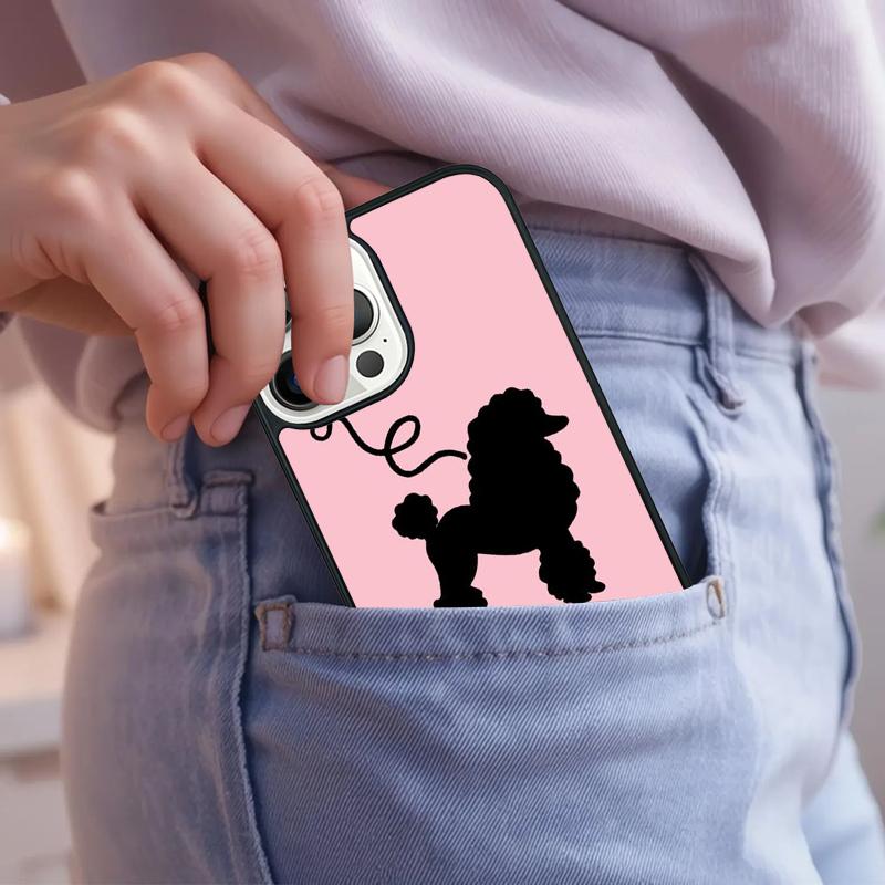 

Funny Poodle Design Phone Case For iPhone 17 Air 15 16e 14 13 Pro Max Coque 12 11 Pro Max PLUS cover iPhone 12pro max