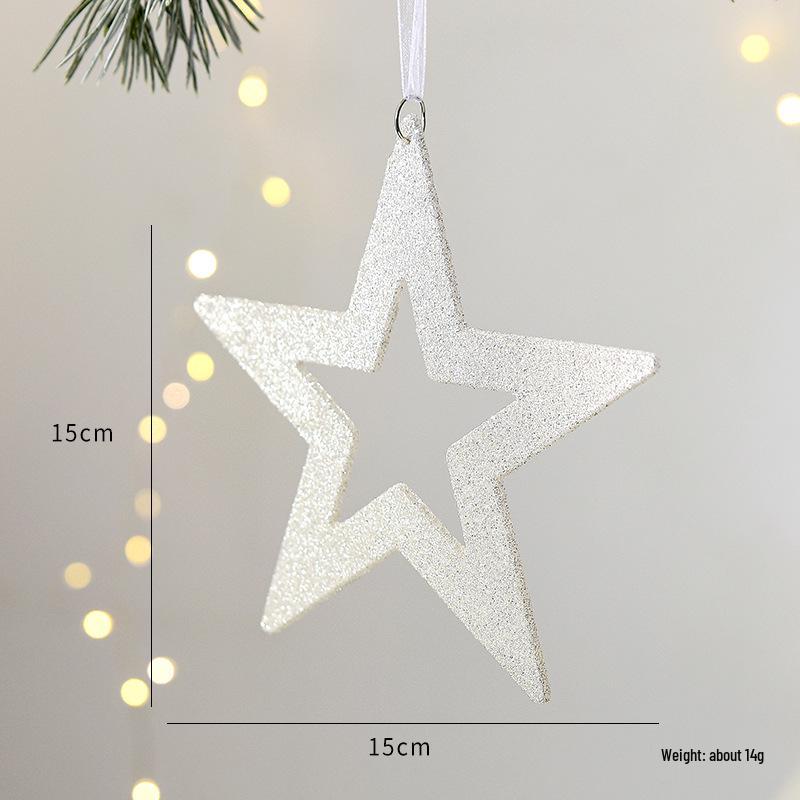 NUCHI Glitter Snowflake Bell Pinecone Ornament for Christmas Tree