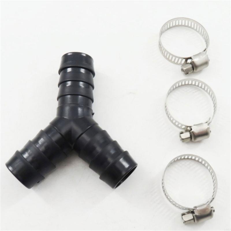 Y Shaped Splitter Down Pipe Hose Connector Universals Plastic Drainage Splitter Connector for Washing Machines Dishwashers
