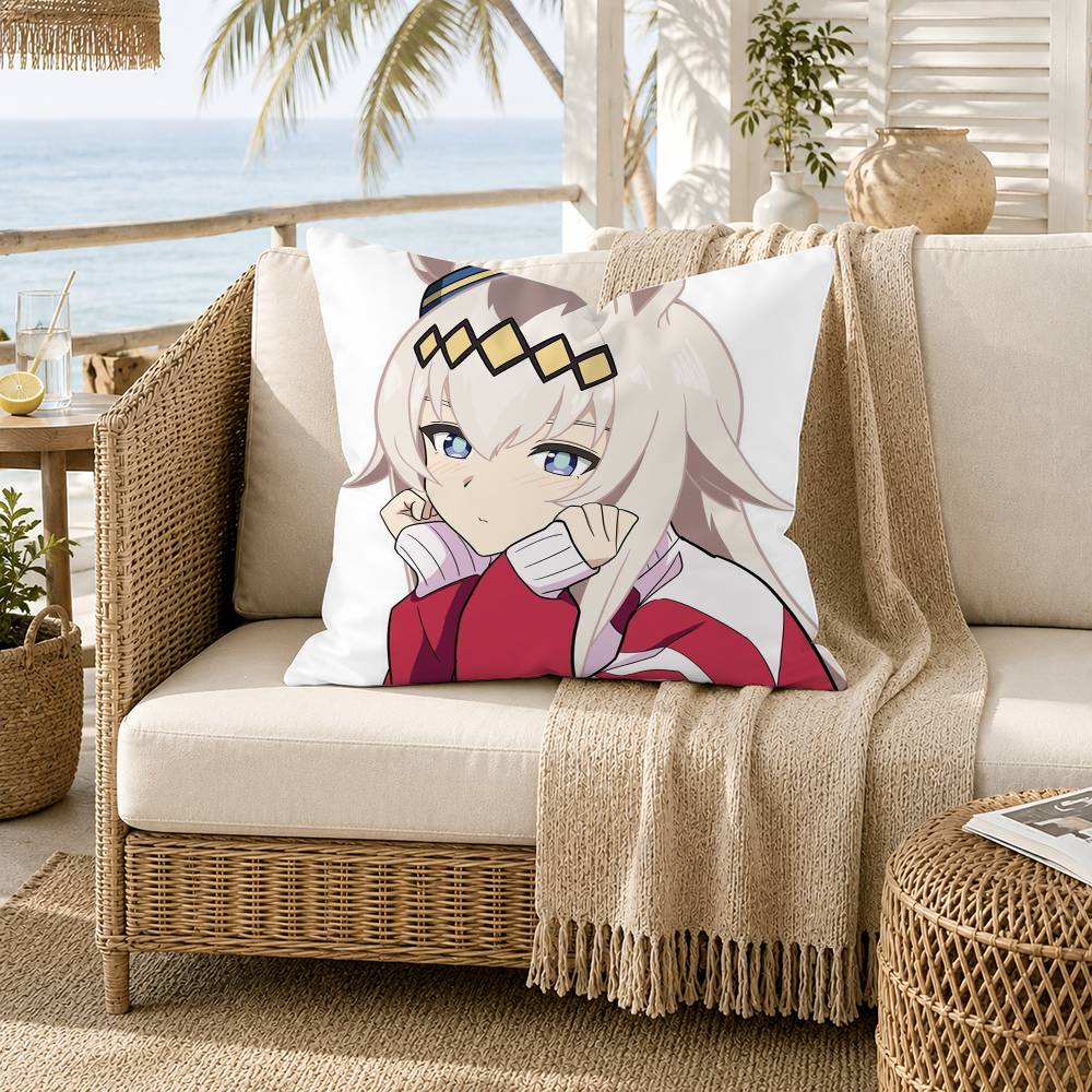 Oguri Cap Tamamo Cross Umamusume Pretty Derby Pillow Case for Sofa Living Room Home office Decor Protective Cover