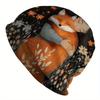 1pc Bohemian Fox & Girl Animal Knit Hat - Lightweight Warm Winter Beanie, Elastic Stretch Fit for & Women, Christmas/Chinese New Year/Thanksgiving Out