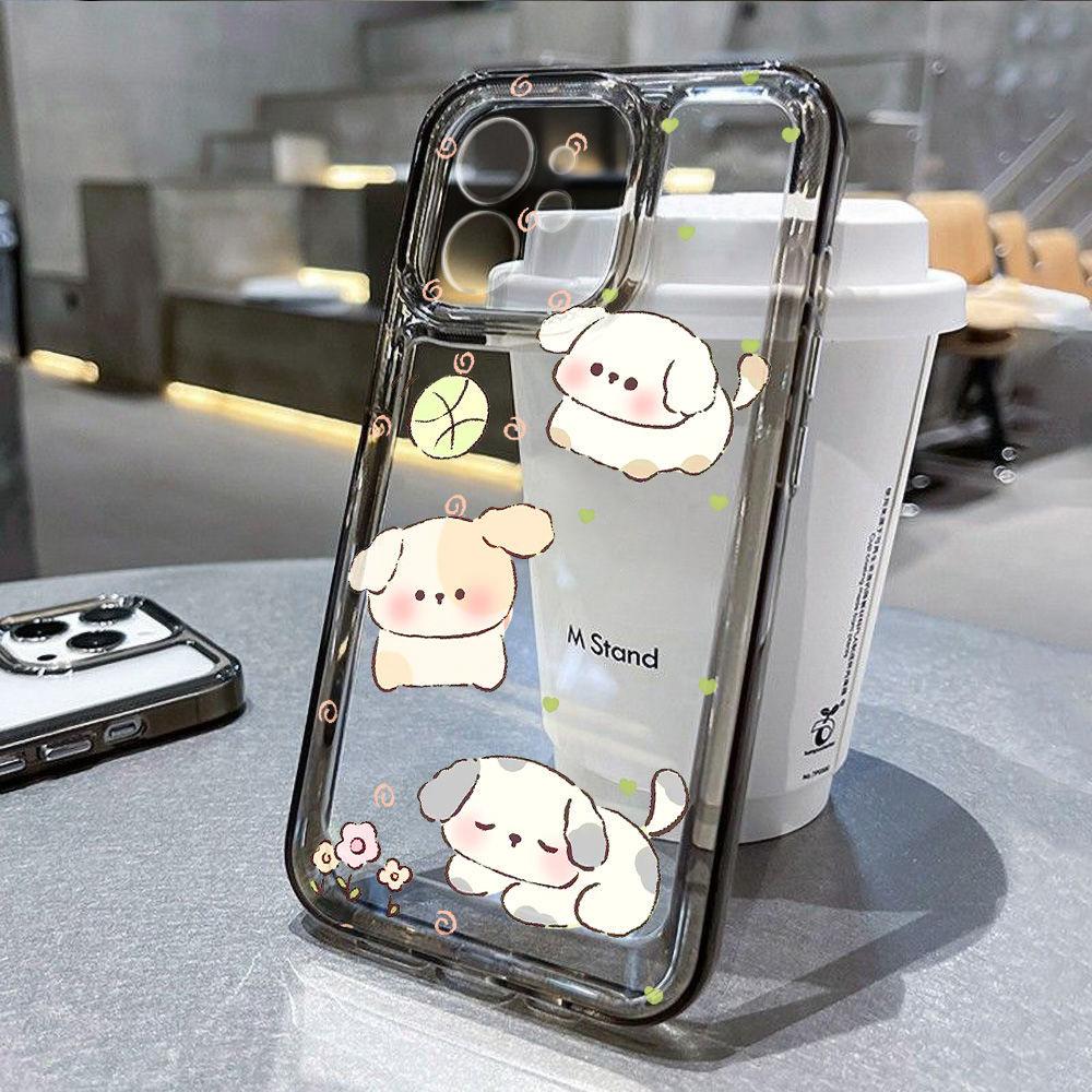 Play puppy for iPhone17promax Apple 16 mobile phone case 14/13 cute 15 light and thin soft case