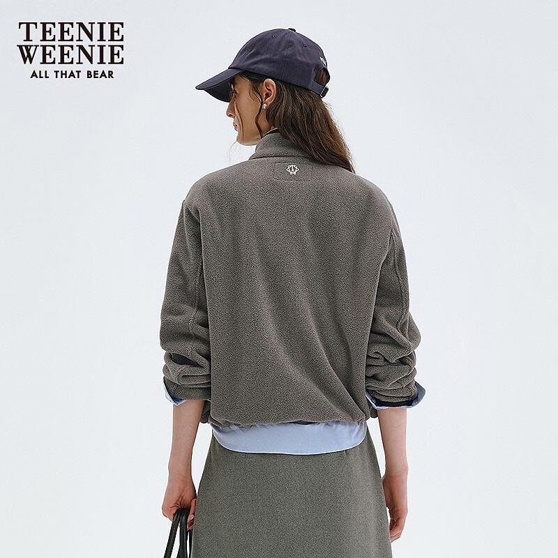 Teenie Weenie Women's Bear Graphic Zip-Up Sweatshirt