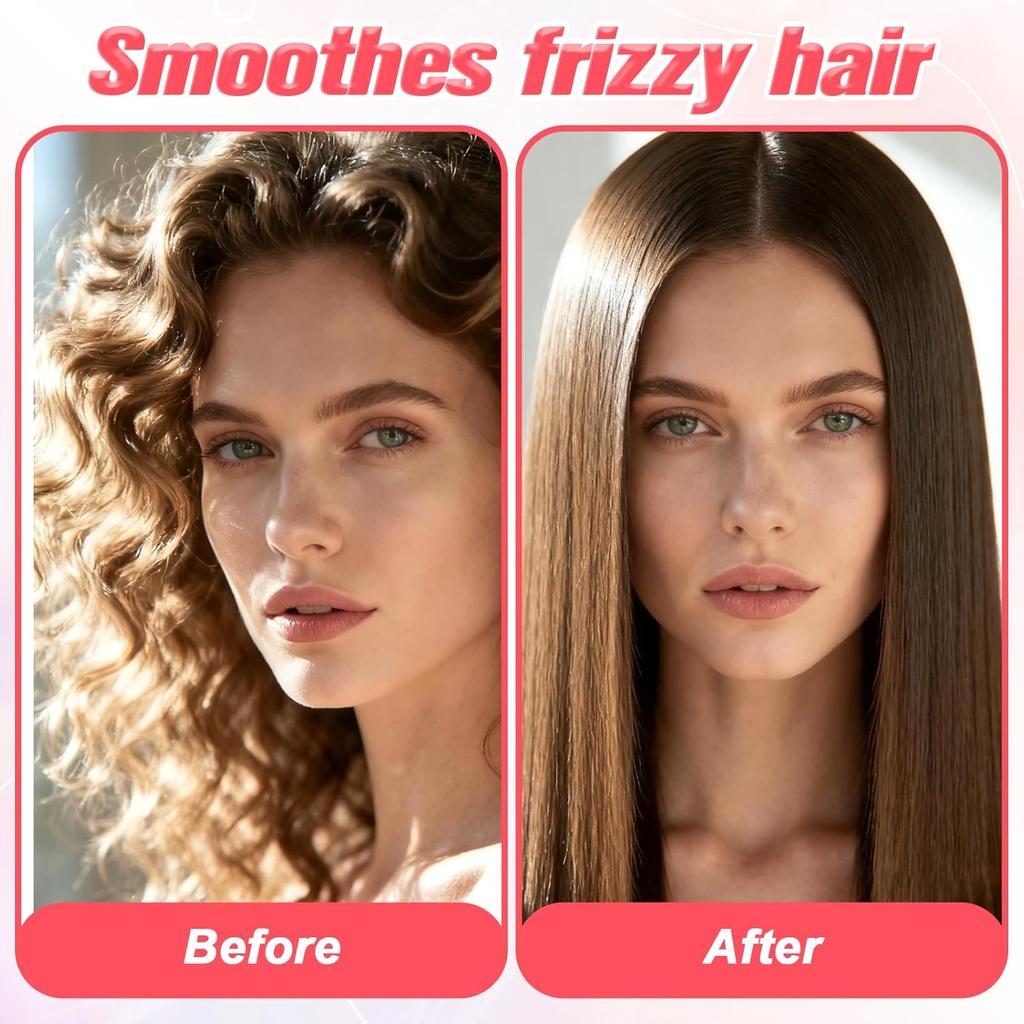 2 Pcs 3 Row Styling Comb, Curling Hair Styling Brush Rat Tail Comb Used for Combing, Separating and Shaping Curls (Black)