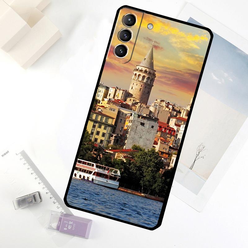 Turkey Istanbul Scenery Building Phone Case For Samsung Galaxy S25 FE S20 FE S21 S22 S23 S24 S25 S26 Ultra S10 S25 Plus Cover