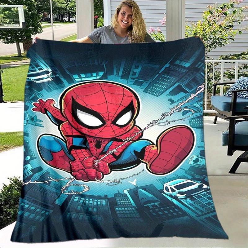 1pc Spider-Man (15)d Printing Blanket - Soft, All-Season Throw for Living Room, Bedroom,Personalized Gift with Adorable Cartoon Design