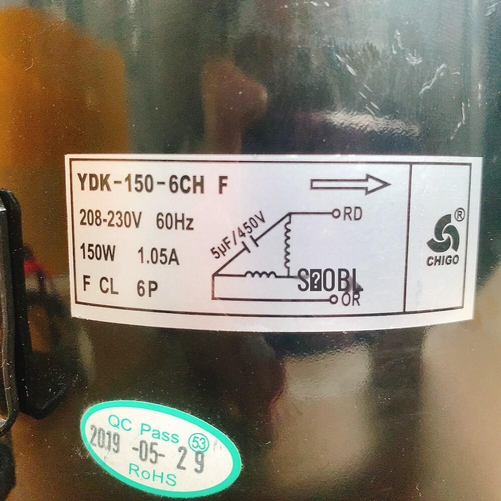 60Hz YDK-150-6CH Motor for Chigo Air Conditioner Outdoor Fan, 150W