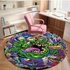 Ghostbusters Print Round Rug, Washable Floor Carpet, For Entryway Dorm Laundry Room Office Study, Home Decor Birthday Christmas Gift