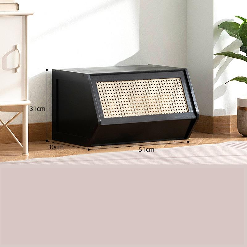 Rattan Chest Stackable Storage Cabinet of Drawers with Lots of Dining Room Living Room Bookcase Toys Storage Finishing Cabinet