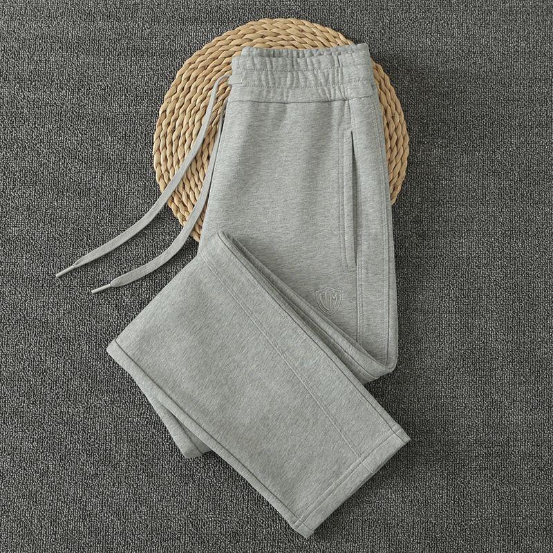 Pure Cotton Spring and Autumn Style Pitaya Color Casual Sports Pants