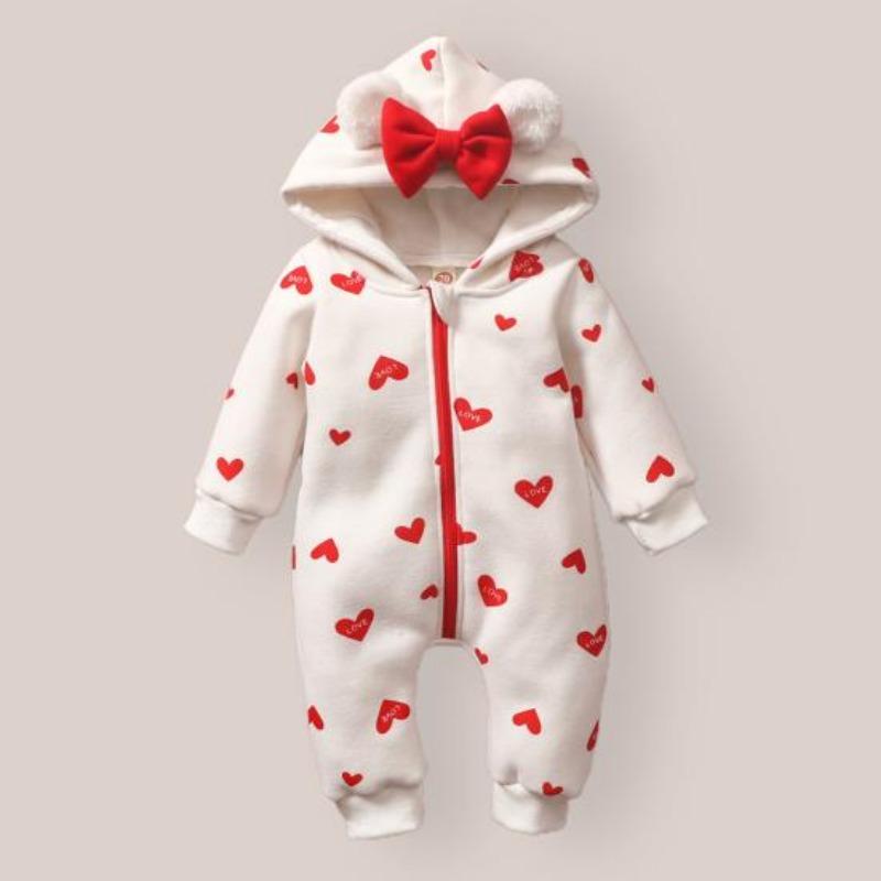 Salopetă caldă din bumbac pentru bebeluși, purtabilă, cu mânecă lungă, lavabilă