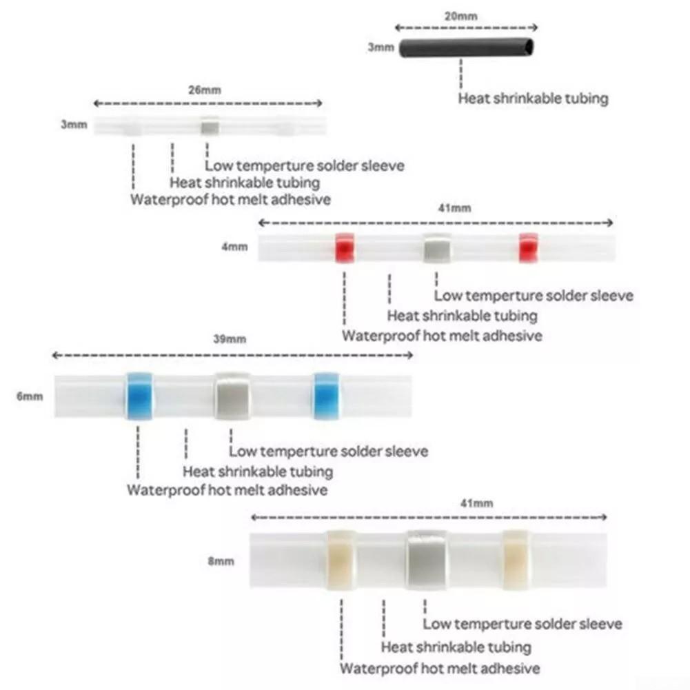 Etanșare izolație și rezistență la tragere 100 buc Conector manșon de etanșare de lipit