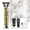 Haarschneider, Buddha geschnitzt Vintage Elektrisch Wiederaufladbar Haarschnitt Haartrimmer Schermaschine Set