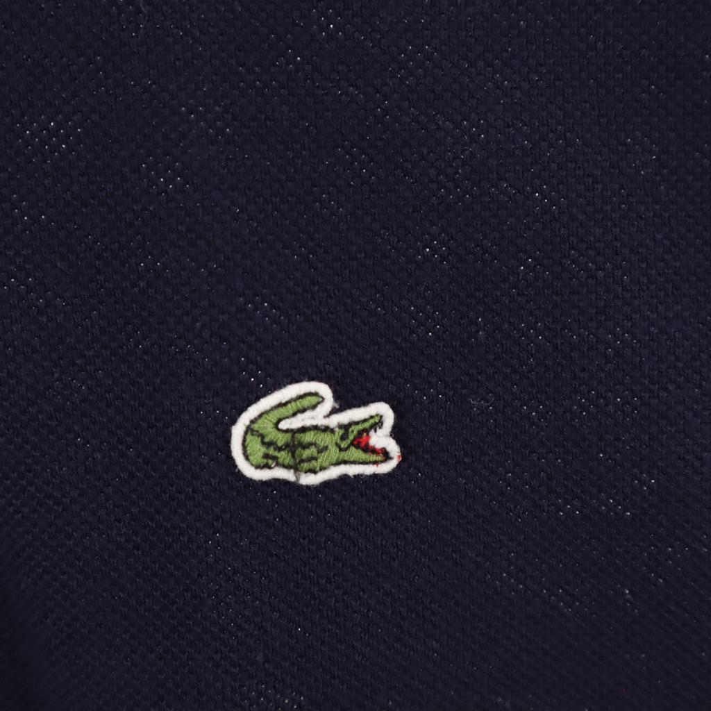 Lacoste Made In Japan Short Sleeve Polo Shirt 38 Navy Fawn Women Used