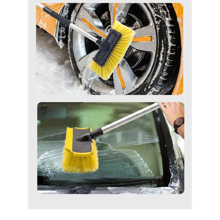 Car Wash Brush Head for Detailing Washing Vehicles, Boats, RVs, ATVs, or Off-Road Autos, Super Soft Bristles for Scratch Resista