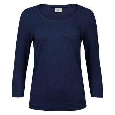 Womens/Ladies Stretch 3/4 Sleeve T-Shirt
