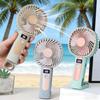USB Rechargeable Mini Portable Cooling Fan 120 Speeds Desktop Standing Fan  Outdoor Sports