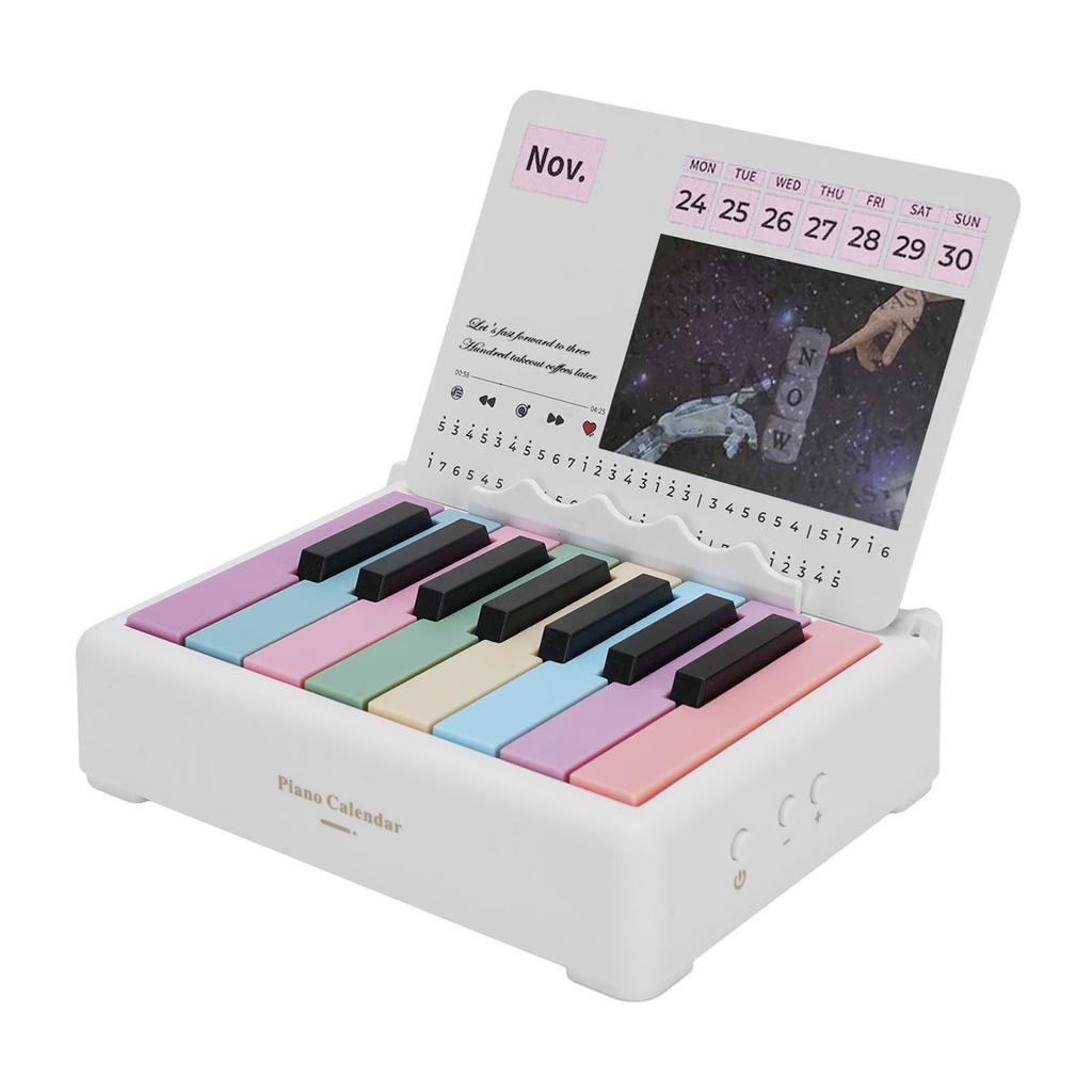 Piano Calendar 2025 Miniature Piano Desk Calendar Playable Piano Desk Calendar for