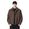 2025 Winter American Style Lambswool Lapel Men's Retro Cotton Jacket – Thickened Casual Workwear Coat