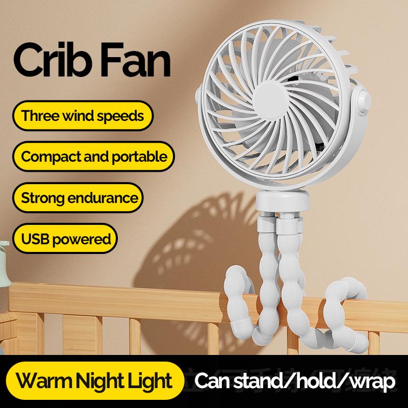 New USB Rechargeable Portable Octopus Mini Fan 3 Speed Handheld Cooling Fan With Hanger Outdoor Table Necklace Variable Styling