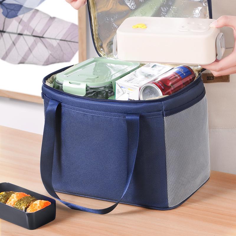 Insulated Food Delivery Bag with Ice Pack for Camping, Home, or Car Cooling
