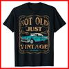 Vintage Not Old Just Vintage Cars Lovers Classic Car Black Cotton T-Shirt Unisex T-Shirt