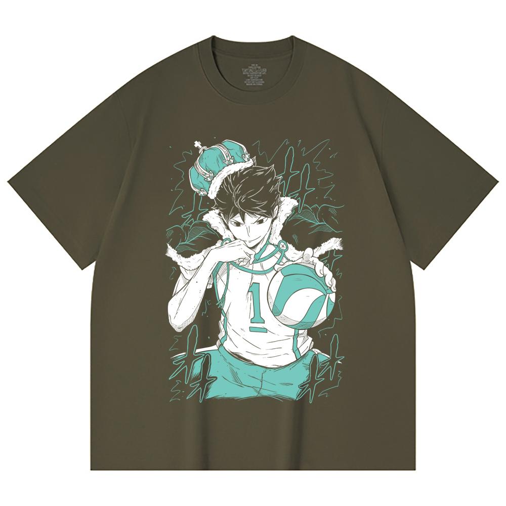 230 Gsm 100% Cotton Haikyu V3 Oikawa Print Unisex Heavy Cotton T Shirt