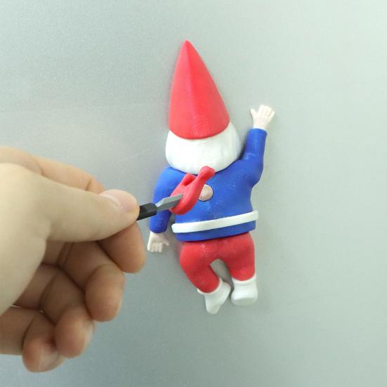 Pranks Christmas Gnome Fridge Magnet Backstab Santa Dwarf Decor Magnetic Practical Joke Gift