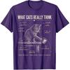 Funny Cat Physics Humor Design What Cats Really Think T-Shirt