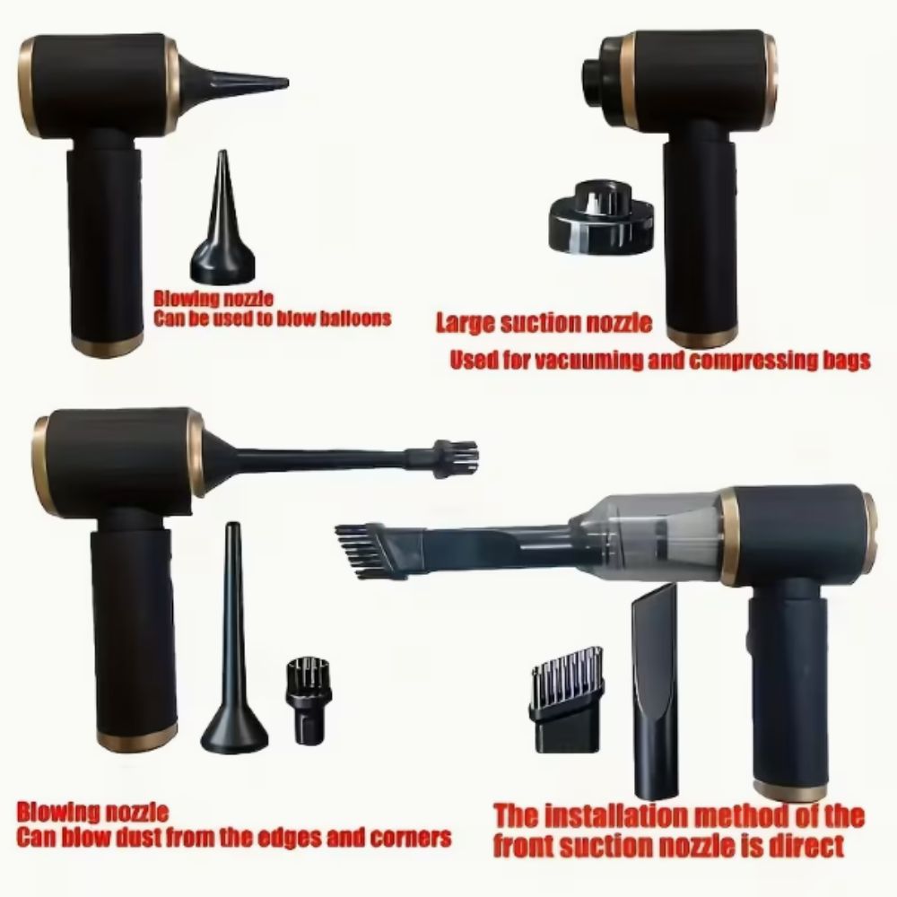 High Power Handheld Vacuum Cleaner Rechargeable Portable Vacuum Cleaner  Keyboard Cleaning