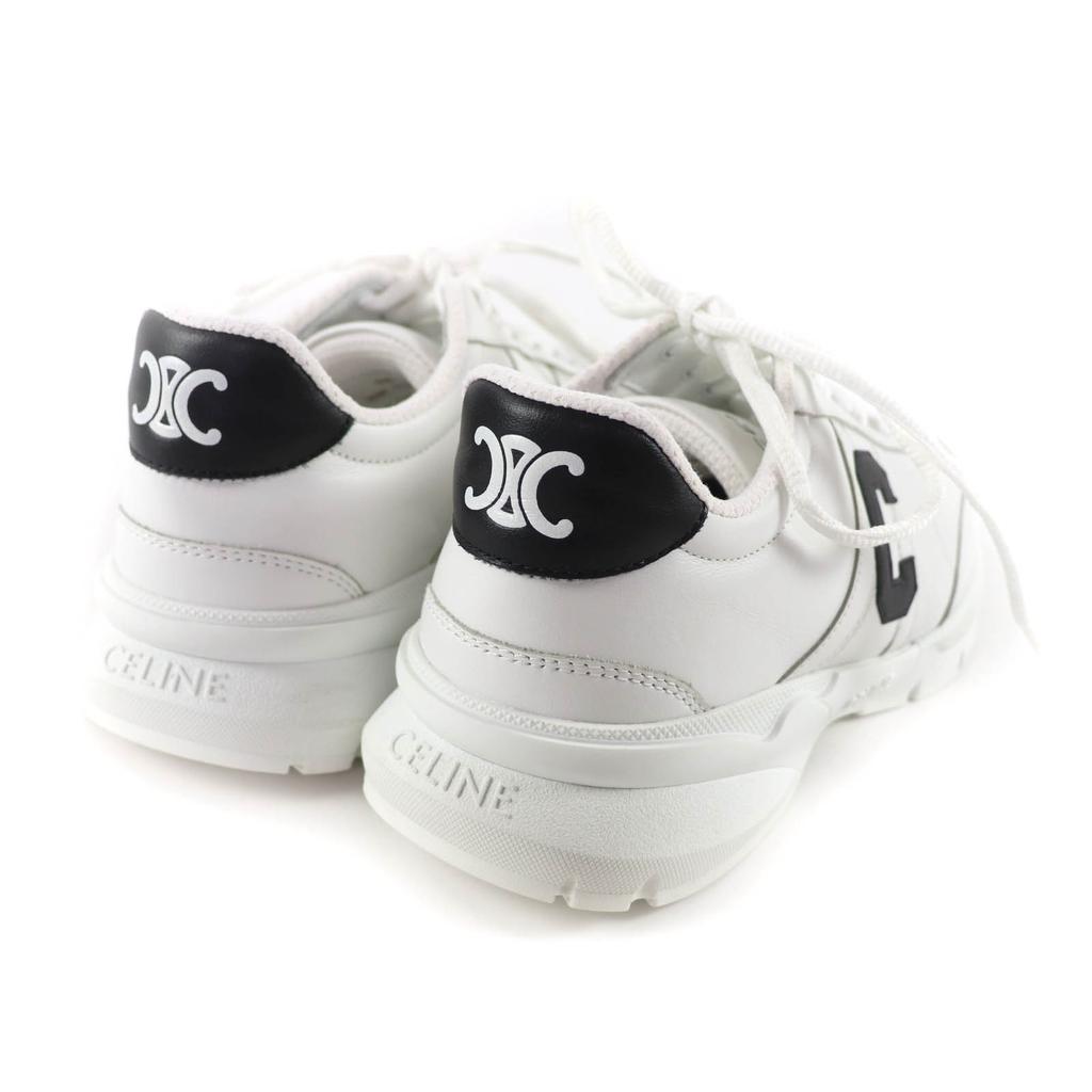 Tolle CELINE Sneaker Runner CR-02 Triomphe Logo-Aufnäher Leder 36 359483338C Gebraucht