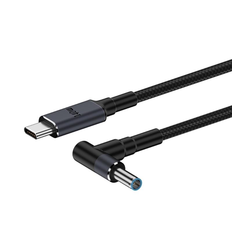 

Зарядний кабель живлення 140 Вт PD USB Type-C Male - DC 5.5x2.5 мм/5.5x2.1 мм/4.5x3.0 мм/6.0x3.7 мм/7.4x5.0 мм для ноутбука