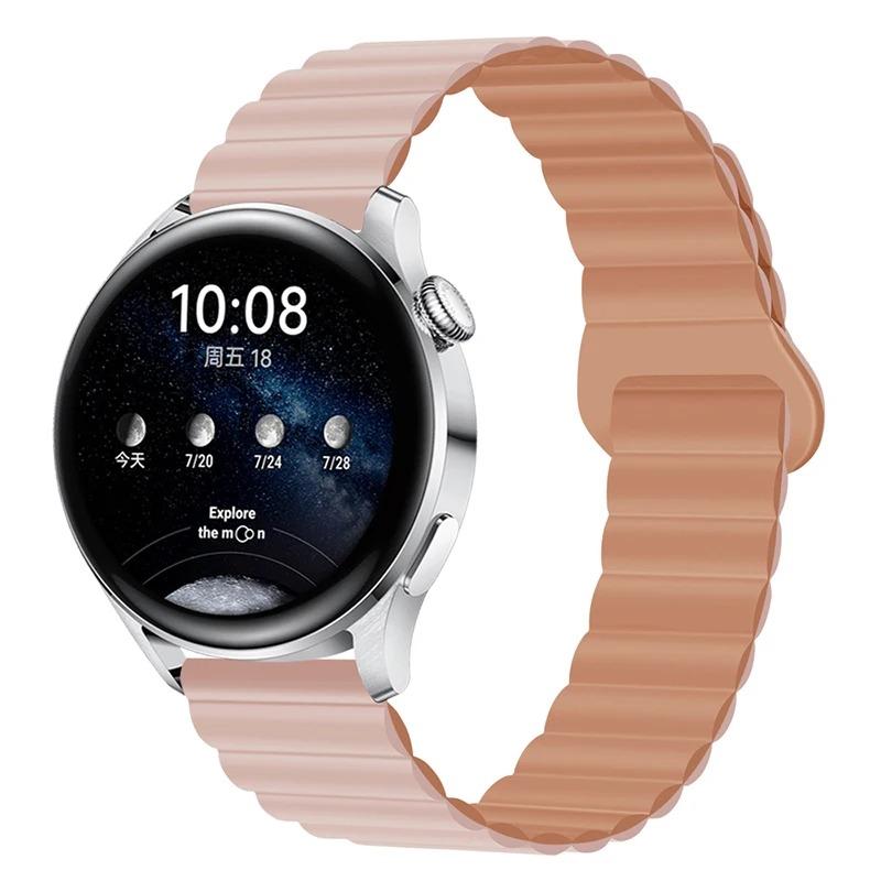 Silicone Strap For Samsung Galaxy watch 6 4 Classic 5 pro 3 Magnetic Loop bracelet HUAWEI GT 2 2e Pro 3 4 20mm 22mm Watch band