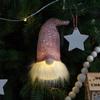 Christmas Decorations Night Light Forest Old Man with Light Gnome Doll Pendant Luminous Christmas Tree Pendant