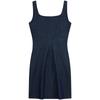 Calvin Klein Vintage Artistic Square Neck Lyocell Blend Slimming Denim Slip Dress Women dresses 47F793G