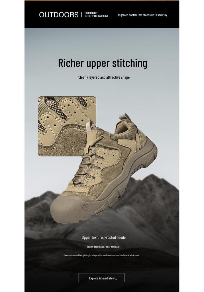 Men's Plus Size Tactical Hiking Boots - Outdoor & Trail Running Shoes for Autumn/Winter