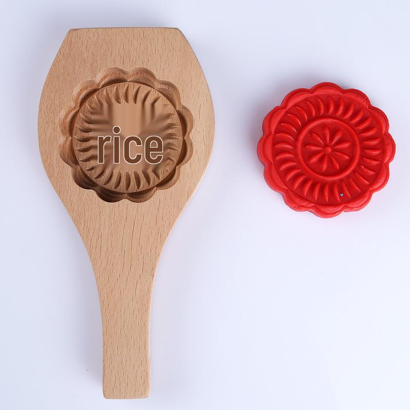 Jin Qiaokai Mid-Autumn Wooden Mooncake Pastry Mold