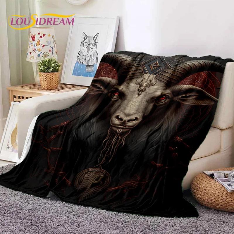 Gothic Horror Monsters Demon Skull Soft Flannel Blanket for Beds Bedroom Sofa Picnic,Throw Blanket for Cover Outdoor Leisure Nap