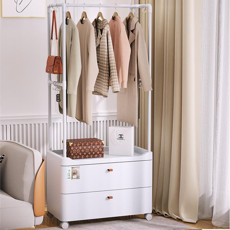 Household bedroom bag hanger clothes rack corner multi-functional clothes hanger floor hanger storage cabinet