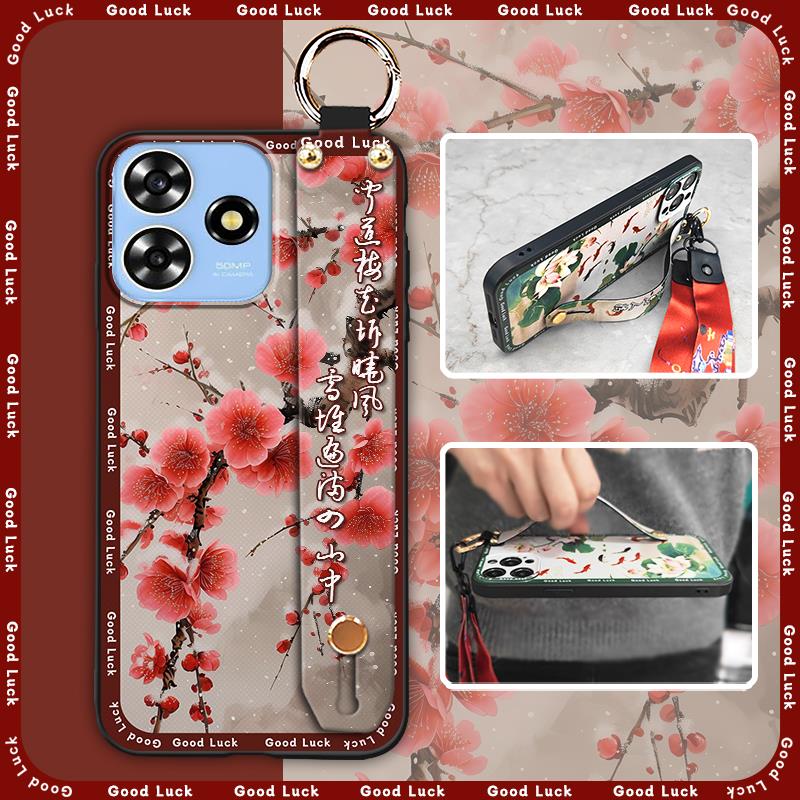 Nárazuvzdorný náramek pouzdro na telefon pro ZTE Blade A73 4G/V50 Smart šňůrka Vodotěsný Ochranný Prachotěsný Zadní kryt