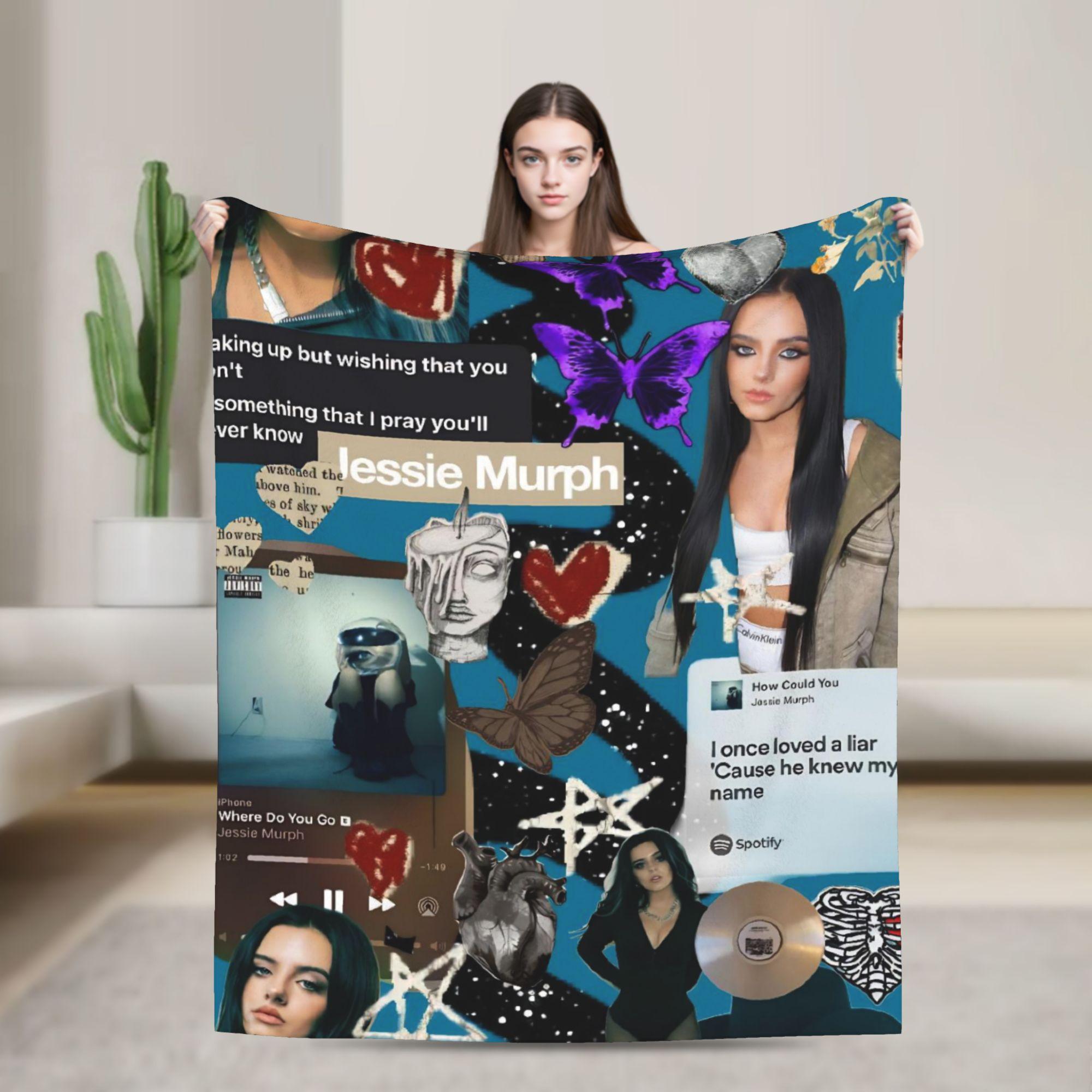 

Jessie Murph Hysteria Tour Flannel Blanket Soft Warm Bedding Throws for Couch Chair Travel Print Bedspread Sofa Bed Cover 30x40in