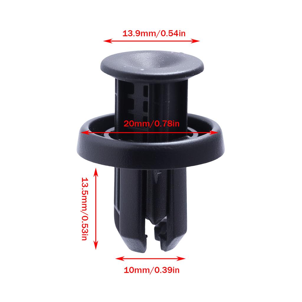 91505TM8003 Push-Type Retainer Clip Rear Front Bumper Fender Grille Under Cover Rivet Fastener for Honda Acura Civic Accord CR-V