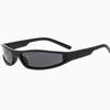 Gafas de sol de moda de marco estrecho Y2K: Gafas Deportivas Unisex para Ciclismo con Protección UV para Hombres Mujeres