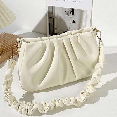 New Minimalist, Trendy, Elegant Pleated Hand-held Dumpling Bag Suitable for Daily Shopping and Friend Gatherings